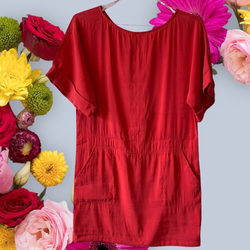 DONNA MORGAN SOFT RED LIGHTWEIGHT SPRING SUMMER DRESS